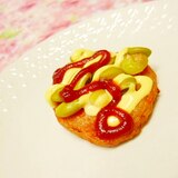 ❤野菜天と青大豆のマヨケチャ焼き❤